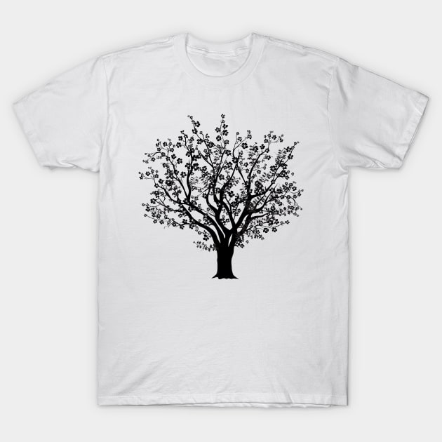 Tree Silhouette T-Shirt by SWON Design